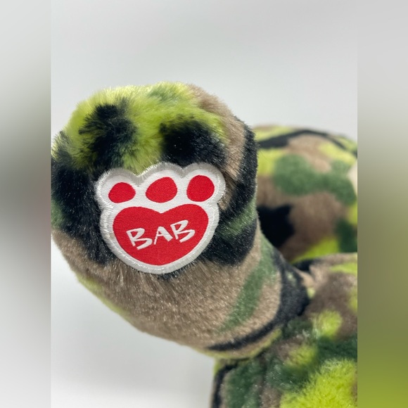 BUILD-A-BEAR: Camoflauge/Army Teddy Bear, Green/Brown - Picture 3 of 9